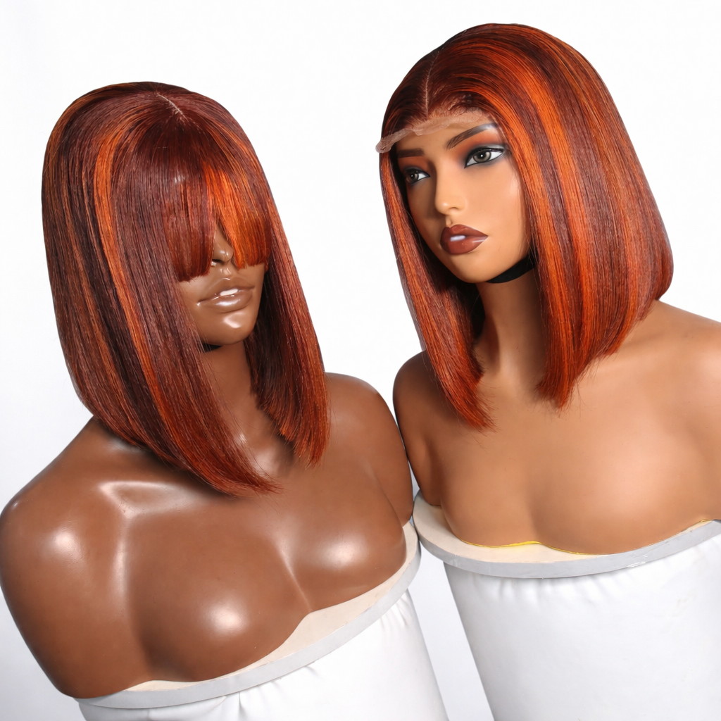 10 inches piano bone straight with matching 2 by 4 closure