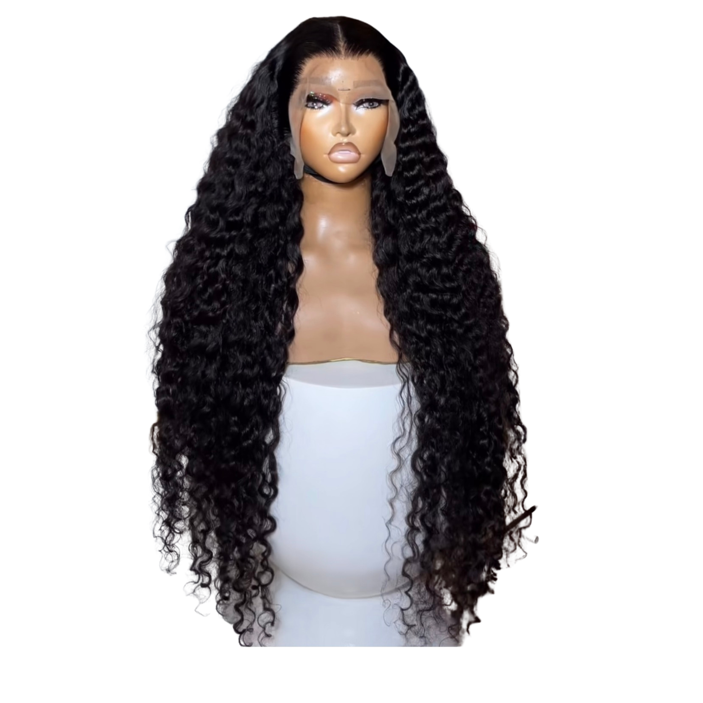 30 inches full frontal deep wave 100 percent human hair