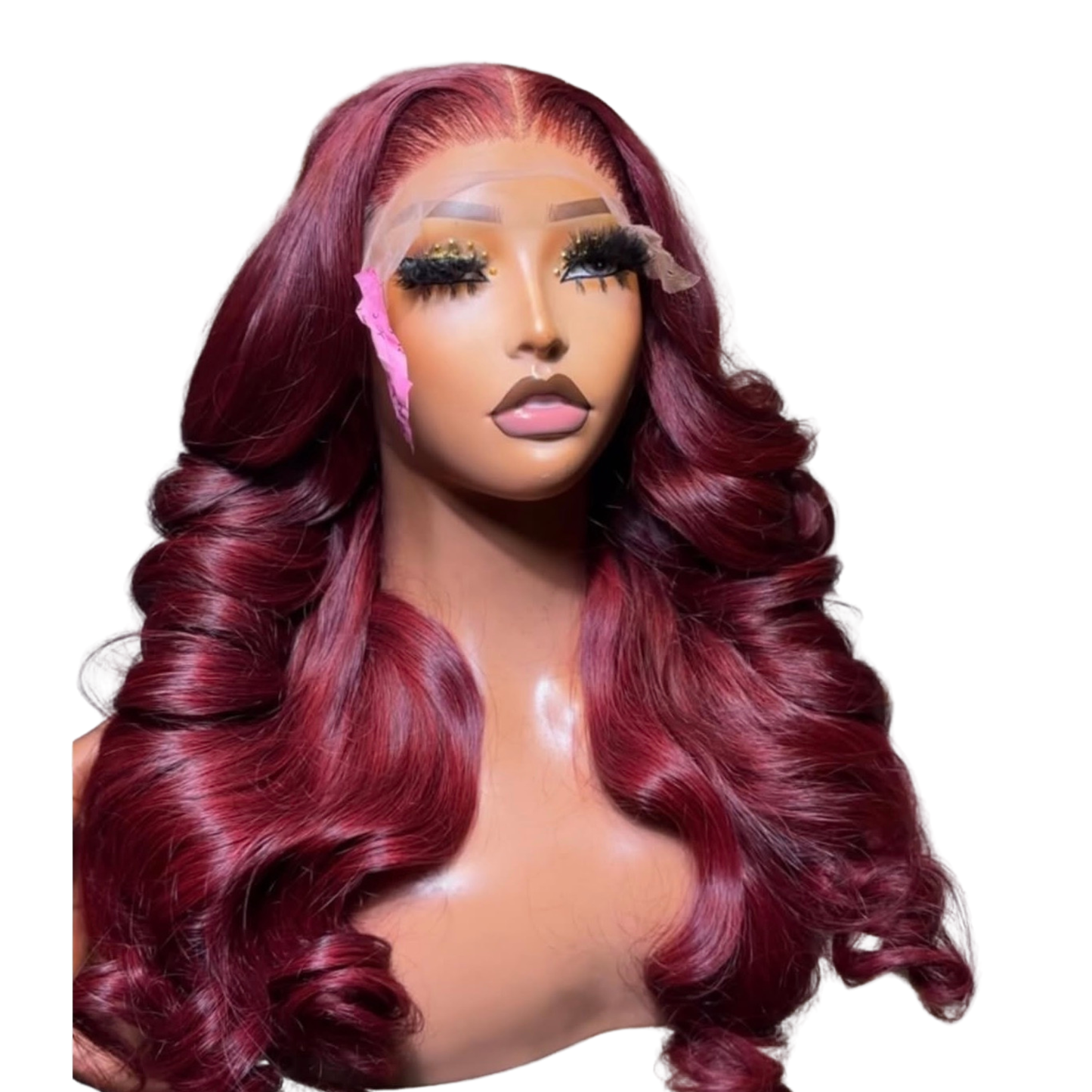 20” Vietnamese Raw Bounce Wig (5x5 Closure) – Burgundy Bliss