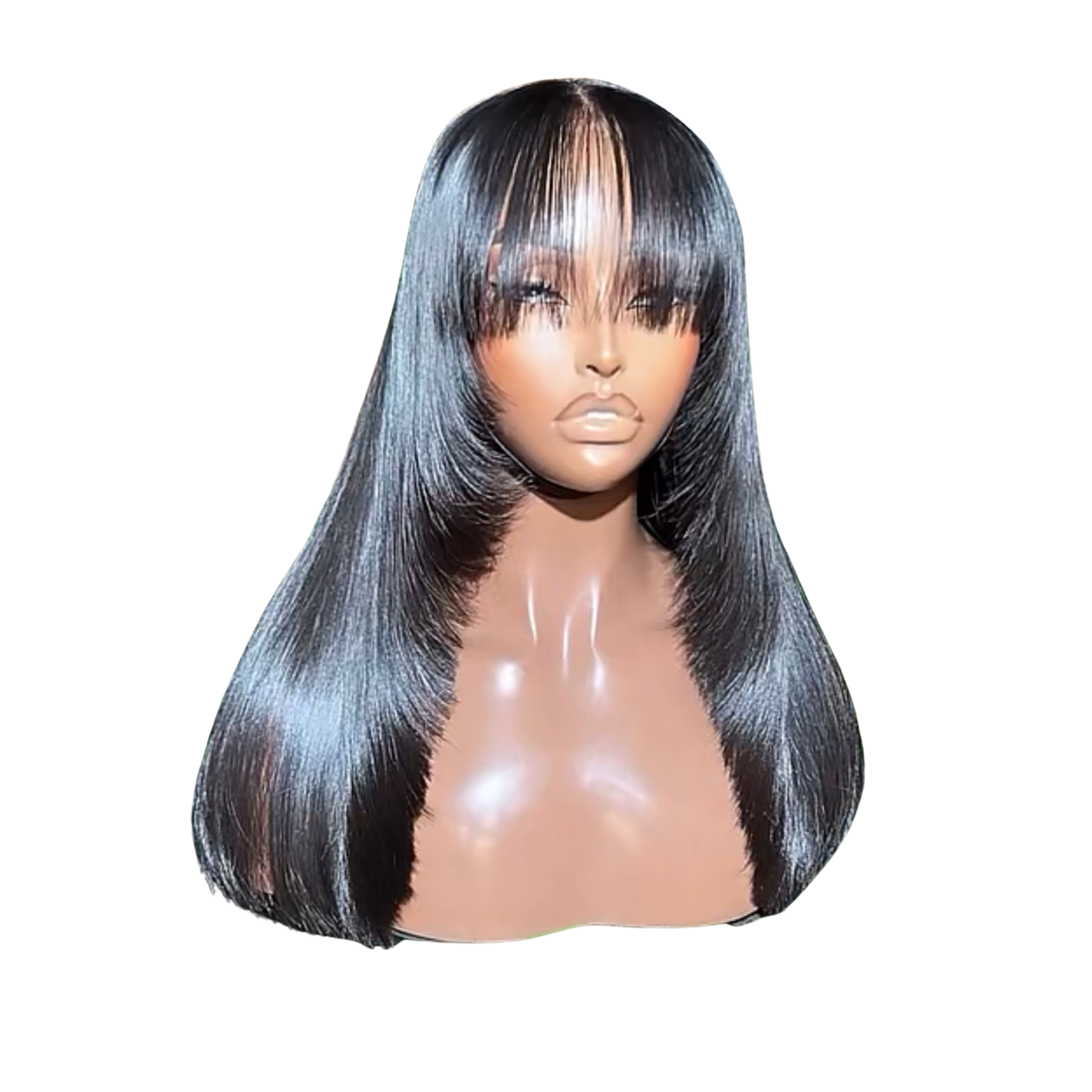 16 inches natural color layered bonestraight with fringe