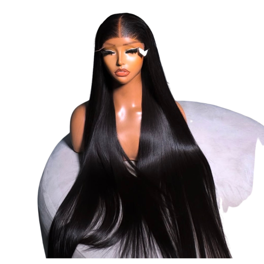30 inches bonestraight natural color with 5 by 5 closure