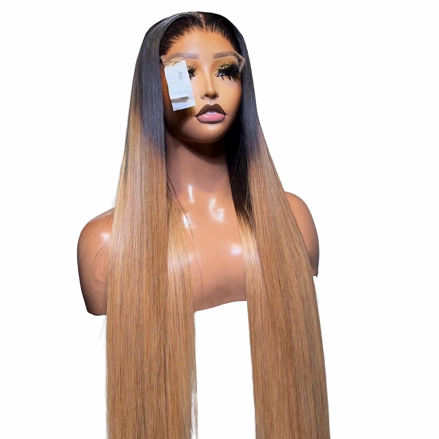 26 inches ombré bonestraight with 5 by 5 HD lace