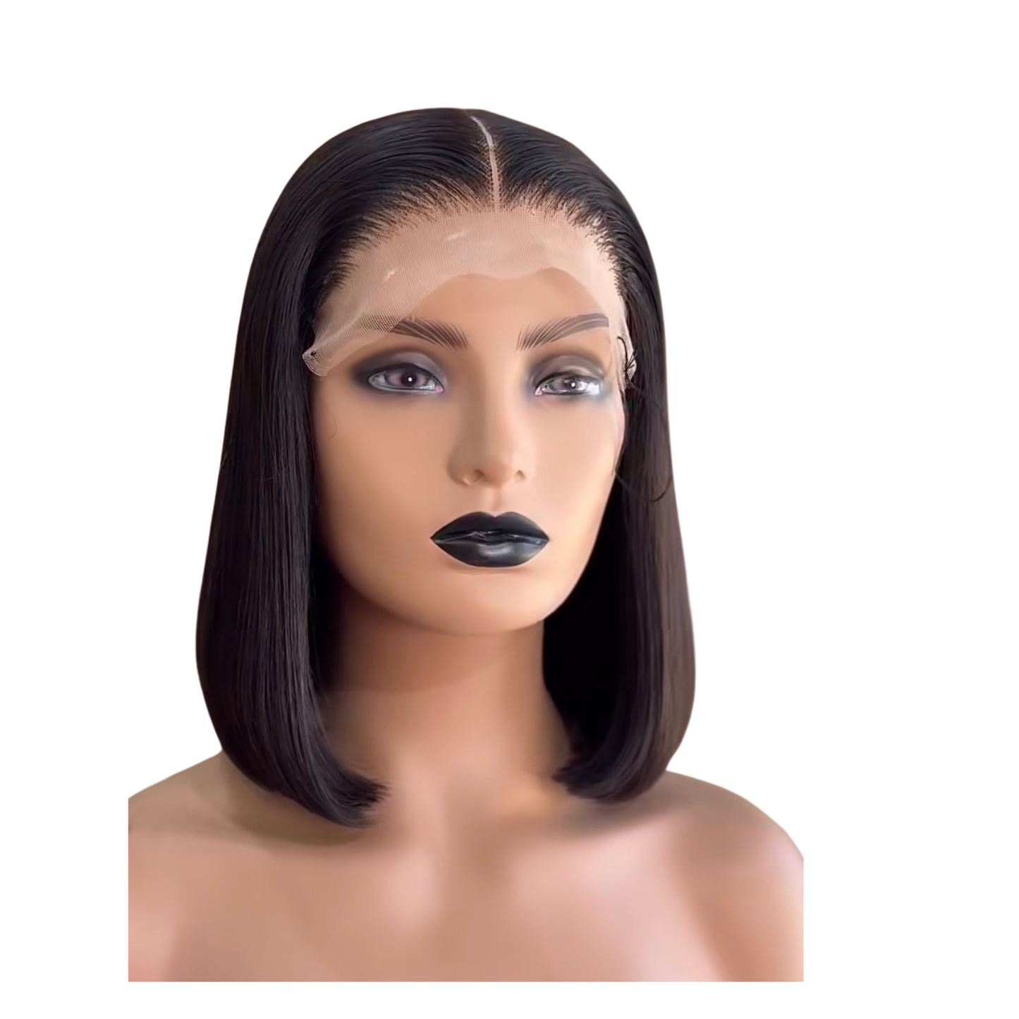 10 inches natural colour bone-straight with 5 by 5 closure